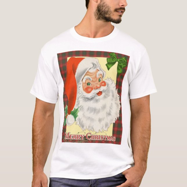 Camiseta Vintage Santa Claus Natal (Frente)