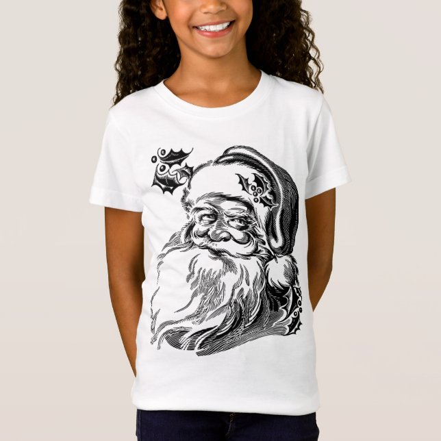 Camiseta Vintage Santa Claus T-Shirt (Frente)
