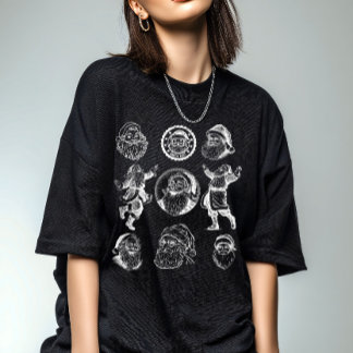 Camiseta Vintage Santa Graphic Women