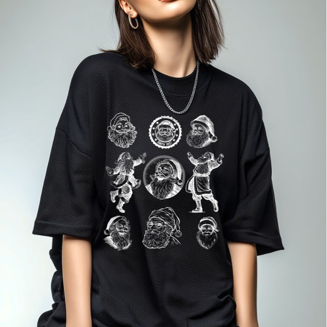 Camiseta Vintage Santa Graphic Women (Criador carregado)