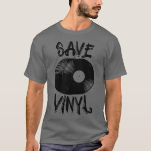 Camiseta Vintage Save Vinyl Records Music Lovers