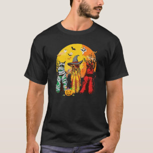 Camiseta Vintage Schnauzer Witch Pumpkin Halloween Costume