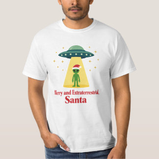 Camiseta Vintage Sci Fi Alien Christmas UFO For Santa Fans