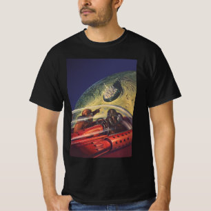 Camiseta Vintage Science Fiction, Futuristic City on Moon