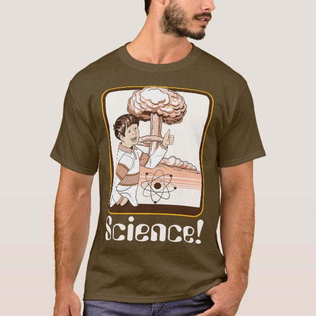 Camiseta Vintage Science Gift Funny Atomic Bomba Retro (Frente)