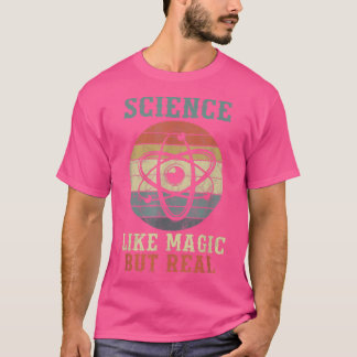 Camiseta Vintage Science Like Magic Mas Real Professores 25