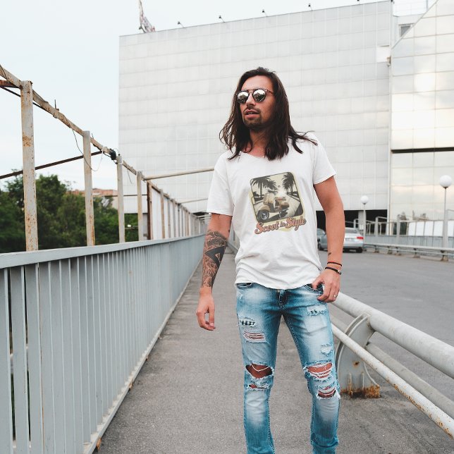 Camiseta Vintage Scoot in Style T-Shirt (Criador carregado)