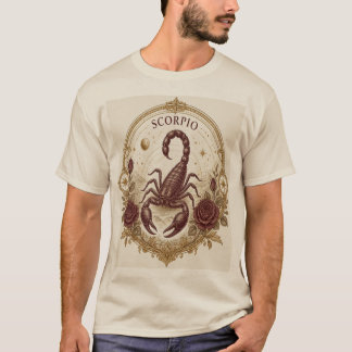 Camiseta Vintage Scorpio Zodiac Scorpion Art