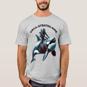Camiseta Vintage SCUBA Diver Rodando um Grande URM de Balei