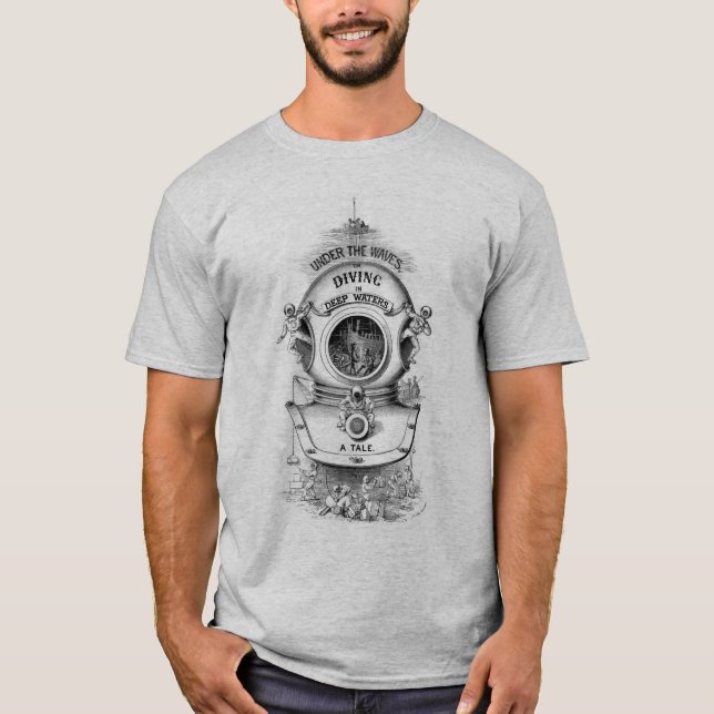 Camiseta Vintage SCUBA image T-Shirt (Frente)