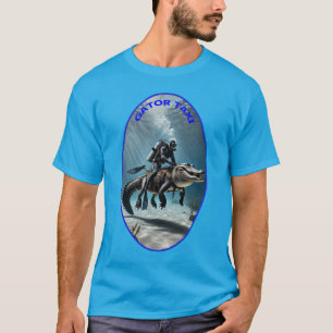Camiseta Vintage SCUBA Merge Diver Fazendo um URM de Alliga