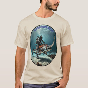 Camiseta Vintage SCUBA Merge Diver Fazendo um URM Sawfish