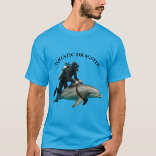 Camiseta Vintage SCUBA Merging Diver Rodando um URM de Golf
