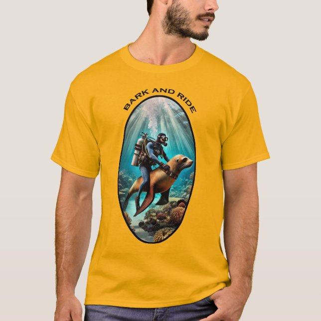Camiseta Vintage SCUBA mergulhando driver pilotando um URM  (Frente)