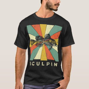 Camiseta Vintage Sculin Fish Lover Style Animal