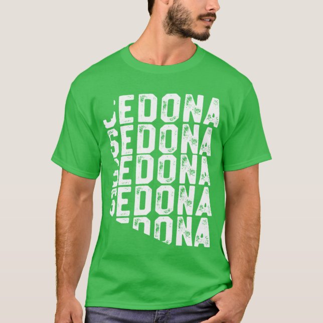 Camiseta Vintage Sedona Vacation Shirt Arizona State Geogra (Frente)