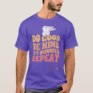 Camiseta Vintage Seja Gentil Amante de Coelho Amig