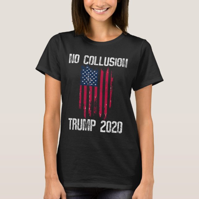 Camiseta Vintage Sem Conluio Bandeira Dos EUA Pro  (Frente)