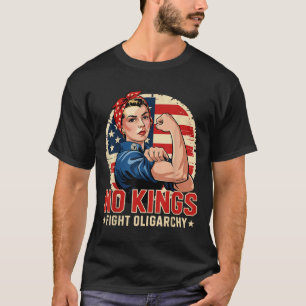 Camiseta Vintage Sem Reis Luta Oligarquia América Bandeira