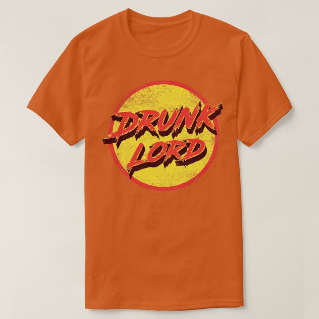 Camiseta Vintage - Senhor Bebado angustiado (Frente do Design)