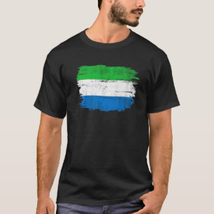Camiseta Vintage Serra Leoa Bandeira Para Serra Leoa