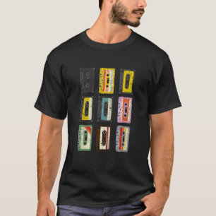 Camiseta Vintage Set Cassette Tape Classic Mixtapes 80s 90s