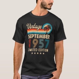 Camiseta Vintage setembro 1957 65th Birthday