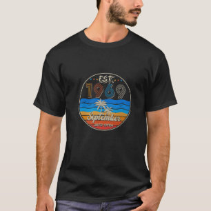 Camiseta Vintage Setembro 1969 53º Nascer De Aniversário Em