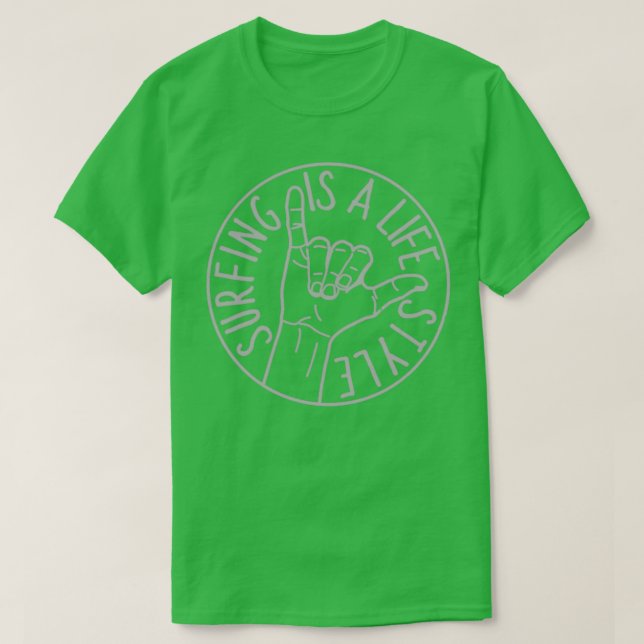 Camiseta Vintage Shaka - Sinal de Surf (Frente do Design)