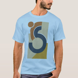 Camiseta Vintage Shapes T-Shirt Trabalho de arte masculino