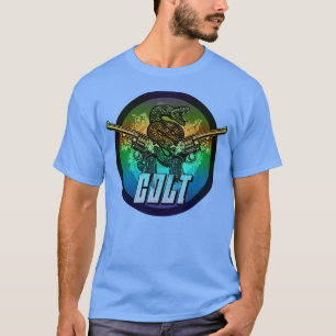 Camiseta Vintage Shield de Armas de Fogo