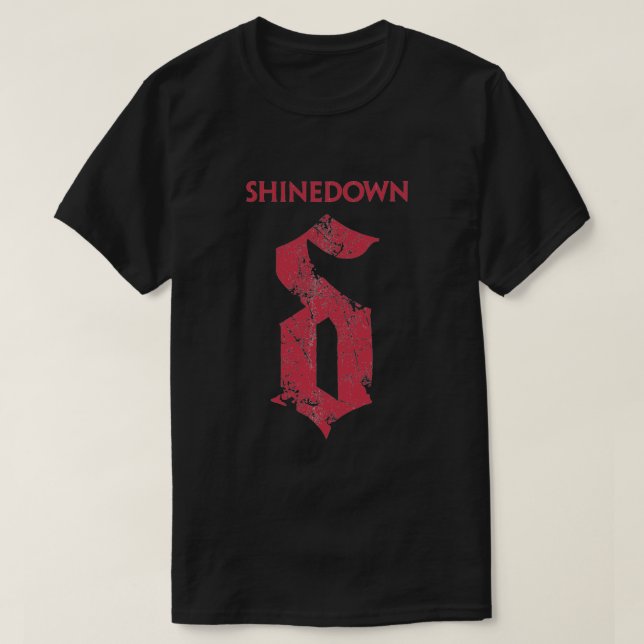 Camiseta Vintage Shinedowns Design Artes Musical Americano  (Frente do Design)