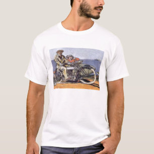Camiseta Vintage Sidecar Mortorcycle