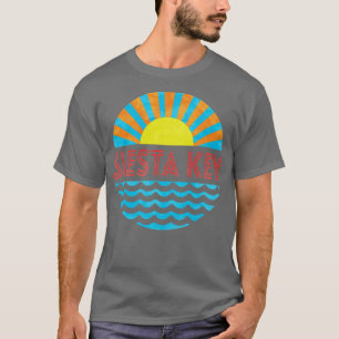 Camiseta Vintage Siesta Key Beach Sun E Waves