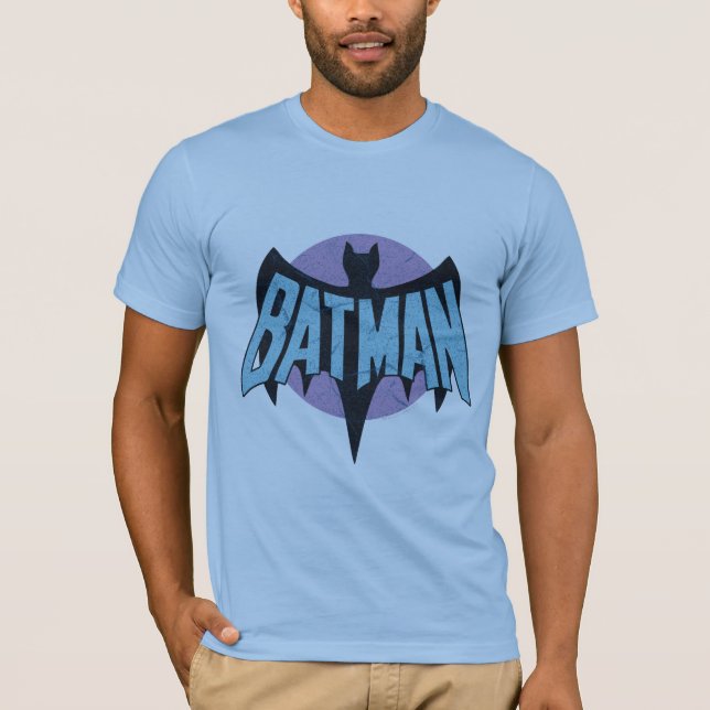 Camiseta Vintage - Símbolo de Bat Distresso (Frente)