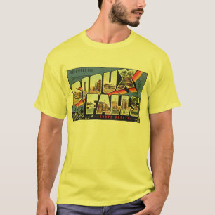 Camiseta Vintage Sioux Falls, Cartão-postal SD