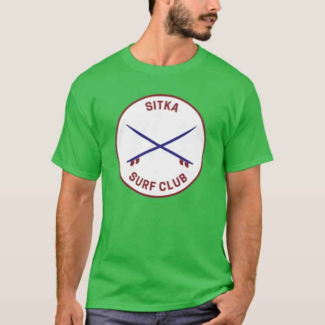 Camiseta Vintage Sitka Alaska Surf Club (Frente)