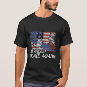 Camiseta Vintage Skateboard Gift - Skater Make America S