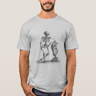 Camiseta Vintage Skeleton Ringer T Shirt