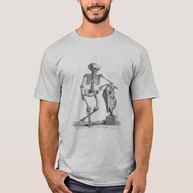 Camiseta Vintage Skeleton Ringer T Shirt (Frente)