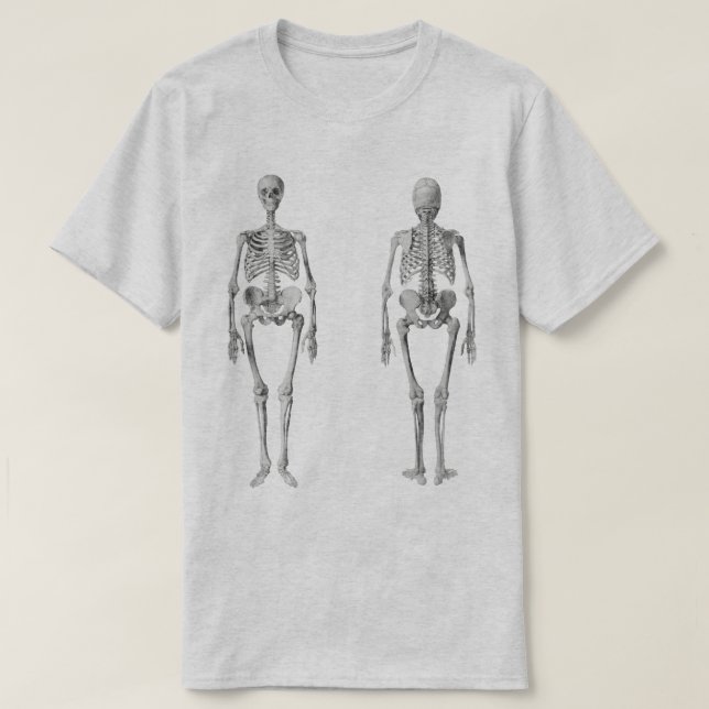 Camiseta Vintage Skeleton T-Shirt (Frente do Design)