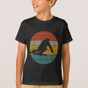 Camiseta Vintage Ski Winter Sports Racing Descida Skier Gi
