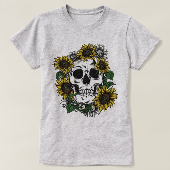 Camiseta Vintage Skull T-Shirt (Frente do Design)