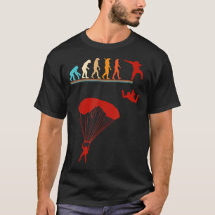 Camiseta Vintage Skydiving Evolution parachute ju