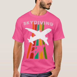 Camiseta Vintage Skydiving Parachuting Retro Skydiver 3
