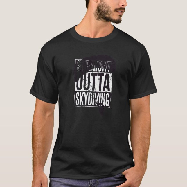 Camiseta Vintage Skydiving Parachuting Roupa Skydive (Frente)