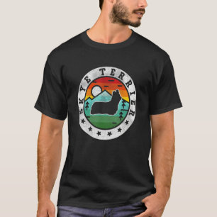 Camiseta Vintage Skye Terrier Retro Cog Mãe Pai