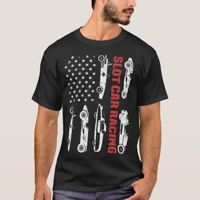 Camiseta Vintage Slot Car Racing (Frente)