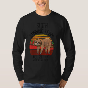 Camiseta Vintage Sloth, Equipe que vamos chegar lá, Engraça
