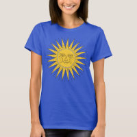 Vintage Smiling Sun